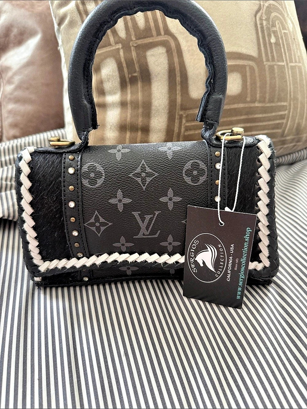 Louis Vuitton - Sergios Collection Black & White Shoulder Bag NWT